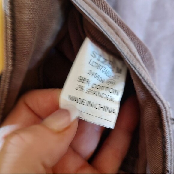 Sugar Magnolia Light Brown Wide-Leg Distressed Jeans Size Medium - Picture 7 of 7